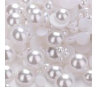 KIZAMI 3000pcs Mix Size 2mm 3mm 4mm Resin Half Round Imation Pearls Beads Flatback Nail Art Decorate DIY