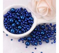KIZAMI 300Pcs 3-8mm Colorful Imitation Pearl Beads with Hole, Round Resin Pearl Ball Beads Spacer Loose Beads for DIY Jewelry Craft Make