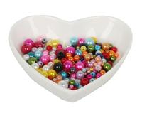 KIZAMI 350Pcs/lot Random Mixed Color/Sizes 4mm-10mm DIY Imitation Garment Beads Pearl ABS Round Beads for Fashion Jewelry Making
