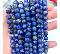 KIZAMI 37-110pcs 3-10mm Lapis Lazuli Round Loose Gemstone Beads High,Quality Polished Natural Stones for DIY Jewelry Making, Craft Projects