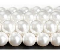 KIZAMI 4/6/8/10mm Imitation Pearls Natural Loose Beads White Purple Blue Black Pink Smooth Round Shell Pearl for Jewelry Making Garment
