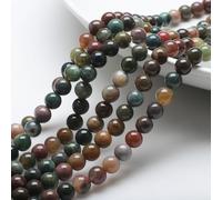 KIZAMI 45/90/135pcs 8mm Green Agate Loose Gemstone Beads, DIY Bracelet Making, Smooth Finish, Polished Natural Stones for Jewelry Crafting