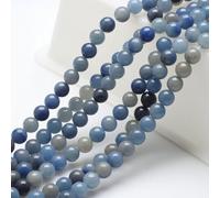 KIZAMI 45pcs 8mm Round Stone Beads, Natural Gemstone Beads for DIY Bracelet Making, Loose Beads for Jewelry Making, Multicolor Variations