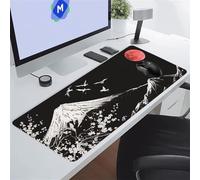 KIZIFI Full Moon Scenery Large Mouse Pad Gaming Desk Mat 47.2x23.6x0.12 inch XXL Extended Mousepad with Non-Slip Rubber Base and Stitched Edge Mouse Pads for Desk Home Office Gaming