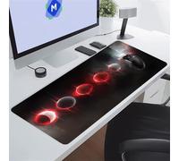 KIZIFI Gaming Mouse Mat 27.5x11.8x0.08 inch Large Mouse Pad Full Moon Extended XXL Mousepad with Non-Slip Rubber Base Smooth Cloth Surface Big Desk Pad for Gaming Office Work