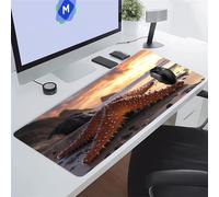 KIZIFI Gaming Mouse Mat 35.4x11.8x0.08 inch Large Mouse Pad Starfish Extended XXL Mousepad with Non-Slip Rubber Base Smooth Cloth Surface Big Desk Pad for Gaming Office Work