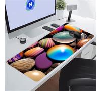 KIZIFI Gaming Mouse Pad 47.2x23.6x0.12 inch, Pebble XXL Extended Mouse Mat, Non-Slip Keyboard Mat with Stitched Edges, Large Mouse Mats for Desk Home Office