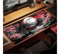 KIZIFI Gaming Mouse Pad Full Moon Flowers Large Desk Mat 700x400x2 mm with Non-Slip Rubber Base for Office & Home Computers, Laptop, Gamer