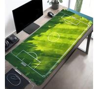 KIZIFI Gaming Mouse Pad Green Football Field Large Desk Mat 700x400x2 mm with Non-Slip Rubber Base for Office & Home Computers, Laptop, Gamer