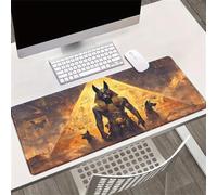KIZIFI Gaming Mouse Pad Pyramids Egypt Large Desk Mat 700x400x2 mm with Non-Slip Rubber Base for Office & Home Computers, Laptop, Gamer