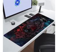 KIZIFI Large Gaming Mouse Pad 35.4x11.8x0.12 inch Retro Mouse Mat XXL, Gaming Keyboard Mat, Extended Desk Pad with Non-Slip Base and Stitched Edge for Office/Gamer