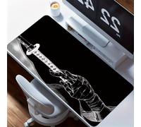 KIZIFI Large Gaming Mouse Pad XXL Extended Desk Mat, Samurai Sword Mouse Mat, Gaming Keyboard Mousepad, Big Desk Pad with Non-Slip Base and Stitched Edge for Office/Gaming (39.4x19.7x0.12 inch)