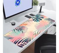 KIZIFI Large Mouse Pads 23.6x11.8x0.08 inch Tropical Plant Leaves Gaming Mouse Mat Big Non-slip Desk Mat Improved Accuracy Suitable for Various Scenarios Such as Work, Play and Study