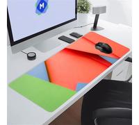 KIZIFI Large Mouse Pads 23.6x11.8x0.12 inch Cyan Blue Orange Gaming Mouse Mat Big Non-slip Desk Mat Improved Accuracy Suitable for Various Scenarios Such as Work, Play and Study