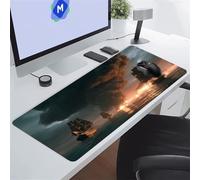 KIZIFI Large Mouse Pads 23.6x11.8x0.12 inch Sailboat Ocean Gaming Mouse Mat Big Non-slip Desk Mat Improved Accuracy Suitable for Various Scenarios Such as Work, Play and Study