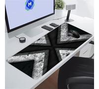 KIZIFI Large Mouse Pads 27.5x11.8x0.12 inch Gray White Green Gaming Mouse Mat Big Non-slip Desk Mat Improved Accuracy Suitable for Various Scenarios Such as Work, Play and Study