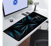 KIZIFI Large Mouse Pads 31.5x11.8x0.08 inch Black Green Geometric Gaming Mouse Mat Big Non-slip Desk Mat Improved Accuracy Suitable for Various Scenarios Such as Work, Play and Study