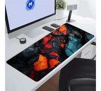 KIZIFI Large Mouse Pads 31.5x11.8x0.08 inch Gray Orange Green Gaming Mouse Mat Big Non-slip Desk Mat Improved Accuracy Suitable for Various Scenarios Such as Work, Play and Study
