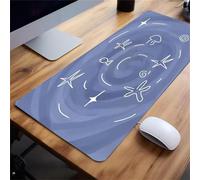 KIZIFI Large Mouse Pads 31.5x11.8x0.08 inch Purple Cartoon Gaming Mouse Mat Big Non-slip Desk Mat Improved Accuracy Suitable for Various Scenarios Such as Work, Play and Study