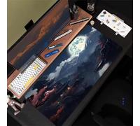 KIZIFI Large Mouse Pads 31.5x15.7x0.12 inch Moon River Gaming Mouse Mat Big Non-slip Desk Mat Improved Accuracy Suitable for Various Scenarios Such as Work, Play and Study