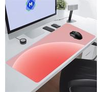 KIZIFI Large Mouse Pads 35.4x11.8x0.08 inch Pink Gaming Mouse Mat Big Non-slip Desk Mat Improved Accuracy Suitable for Various Scenarios Such as Work, Play and Study