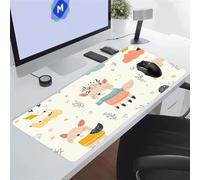 KIZIFI Large Mouse Pads 35.4x11.8x0.12 inch Cartoon Deer Gaming Mouse Mat Big Non-slip Desk Mat Improved Accuracy Suitable for Various Scenarios Such as Work, Play and Study