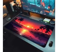 KIZIFI Large Mouse Pads 39.4x19.7x0.08 inch Sunset River Tree Gaming Mouse Mat Big Non-slip Desk Mat Improved Accuracy Suitable for Various Scenarios Such as Work, Play and Study