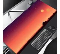 KIZIFI Large Mouse Pads 47.2x23.6x0.08 inch Red Starry Sky Gaming Mouse Mat Big Non-slip Desk Mat Improved Accuracy Suitable for Various Scenarios Such as Work, Play and Study