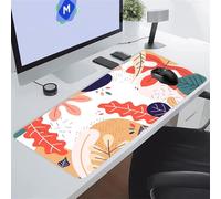 KIZIFI Large Mouse Pads 59x31.5x0.08 inch Cartoon Leaves Gaming Mouse Mat Big Non-slip Desk Mat Improved Accuracy Suitable for Various Scenarios Such as Work, Play and Study