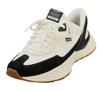 Kizik Mens Monaco Slip On Suede Trainers - White/Black - 9 UK