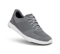 Kizik Slip On Sneakers: Lima - Comfortable All-Day Wear, Hands Free Convenience, Breathable Knit Top, Mens & Womens Walking Shoes with Arch Support, Grey, 7.5 Women/6 Men