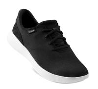 Kizik Slip On Sneakers: Madrid - Comfortable All-Day Wear, Hands Free Convenience, Breathable Knit Top, Mens & Womens Walking Shoes with Arch Support - Regular Width, Black White, 8.5 Women/7 Men