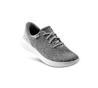 Kizik Slip On Sneakers: Madrid - Comfortable All-Day Wear, Hands Free Convenience, Breathable Knit Top, Mens & Womens Walking Shoes with Arch Support - Wide Width, Heathered Grey, 7 Wide Women/5.5