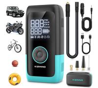 KIZINNO Cordless Tire Inflator, Dual Cylinder Air Compressor 150PSI for Car | 45w Fast Charge, Auto-Shutoff & Fine-Tune, Fits Bikes, Suvs, Motorcycles, Balls, Emergency