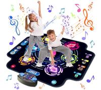 KIZJORYA Dance Mat for Kids, Electronic Light-up Dance Pad with Wireless Bluetooth 5 Speeds 9 Levels, Dancing Mat for Toddlers Music Game Dance Toy for Girls Boys 3 4 5 6 7 8 9 10+ Year Old