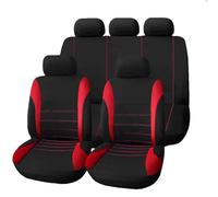 KizmiQ 9 Pcs Car Seat Cover Sets for Dacia Duster 2018-2023 Polyester Washable fabric Non-Slip Durable Full Surround 5-seater Seats Protector,A