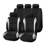 KizmiQ 9 Pcs Car Seat Cover Sets for Peugeot Partner Tepee 2008-2018 Polyester Washable fabric Non-Slip Durable Full Surround 5-seater Seats Protector,C