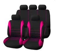 KizmiQ 9 Pcs Car Seat Cover Sets for Peugeot Partner Tepee 2008-2018 Polyester Washable fabric Non-Slip Durable Full Surround 5-seater Seats Protector,E