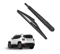KizmiQ Rear Windscreen Wiper Blade and Arm Set for JE-EP Renegade(2015-2020 2021 2022 2023 2024) All Season Natural Rubber Replacement Back Cleaning Window Assembly