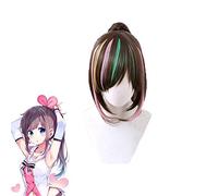 Kizuna AI 1st Live Hello World Long Ponytail Wig Cosplay Costume Heat Resistant Synthetic Hair Women Wigs C-391