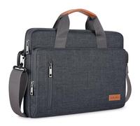 KIZUNA Laptop Bag 17 Inch Computer Shoulder Messenger Case Sleeve Briefcase For 17" Lenovo IdeaPad 3i Gen7/LG gram 17/17.3" MSI 17/Dell G7/17.3" HP ProBook 470/Lenovo Ideapad 700,Dark Grey