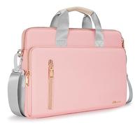KIZUNA Laptop Bag Case 17 Inch Computer Shoulder Sleeve Briefcase For LG gram 17/Dell G7/17 Lenovo IdeaPad 3i Gen7/17.3" HP ProBook 470/17.3" Lenovo ThinkBook Plus 17/DELL,Pink