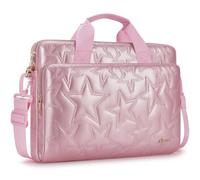 KIZUNA Laptop Sleeve Case 14 Inch Computer Shoulder Bag for 15" MacBook air M3 M2/15.4 MacBook Pro/Lenovo IdeaPad Slim 3i/IdeaPad Flex 5/14" Yoga Slim Pro X/14.4" Surface Laptop Studio 2/HP/Dell,Pink