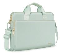 KIZUNA Laptop Sleeve Case 14 Inch Shoulder Bag Computer Handbag for 15" MacBook air M3 M2/Lenovo IdeaPad Slim 3i/IdeaPad Flex 5/15.4 MacBook Pro/14 Yoga Slim Pro X/Surface Studio 2/HP/Dell,Green