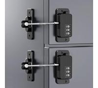 KIZZHISI Heavy Duty Combination Refrigerator Lock (2 Pack) - Cabinet Locks Baby Proofing, No Drilling Adhesive Fridge Locks, for Fridge, Cabinets, Drawers, Window and Child Safety Cabinet Lock