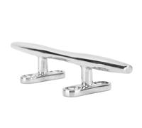 KJAOYU 4Pcs Dock Cleats, 8-Inch Boat Dock Cleats Rope Cleat Marine Cleats Iron Boat Cleats with Hardware ldeal for Deck, Marine Yachts, Inflatable Yachts, Business Yachts (6 Inch)