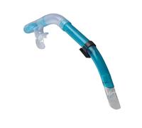 KJAOYU Premium Professional Diving Snorkeling Breathing Tube - Semi Dry, Durable, and Comfortable for Swimming and Diving (Transparent Blue)