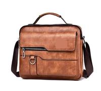 KJBDQQH Crossbody Leather Bag Men's Messenger Bag Brand designer Large-capacity Shoulder Bag Man Handbag Travel Backpack Sac à main for everyday life and travel(Dark Grey)