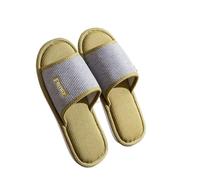 KJBDQQH Fabric Home Slippers Slippers Home Slipper Women Concise Flip Flops Soft Comfort Couples Floor Flats Men Indoor for living room(Grey,36-37)
