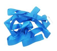 KJBDQQH Gymnastics Ribbon 4M Dance Ribbon Strip Gym Rhythmic Art Gymnastic Ballet Streamer Twirling Rod Stick Colorful Fitness Gymnastics Ribbons(Blue)